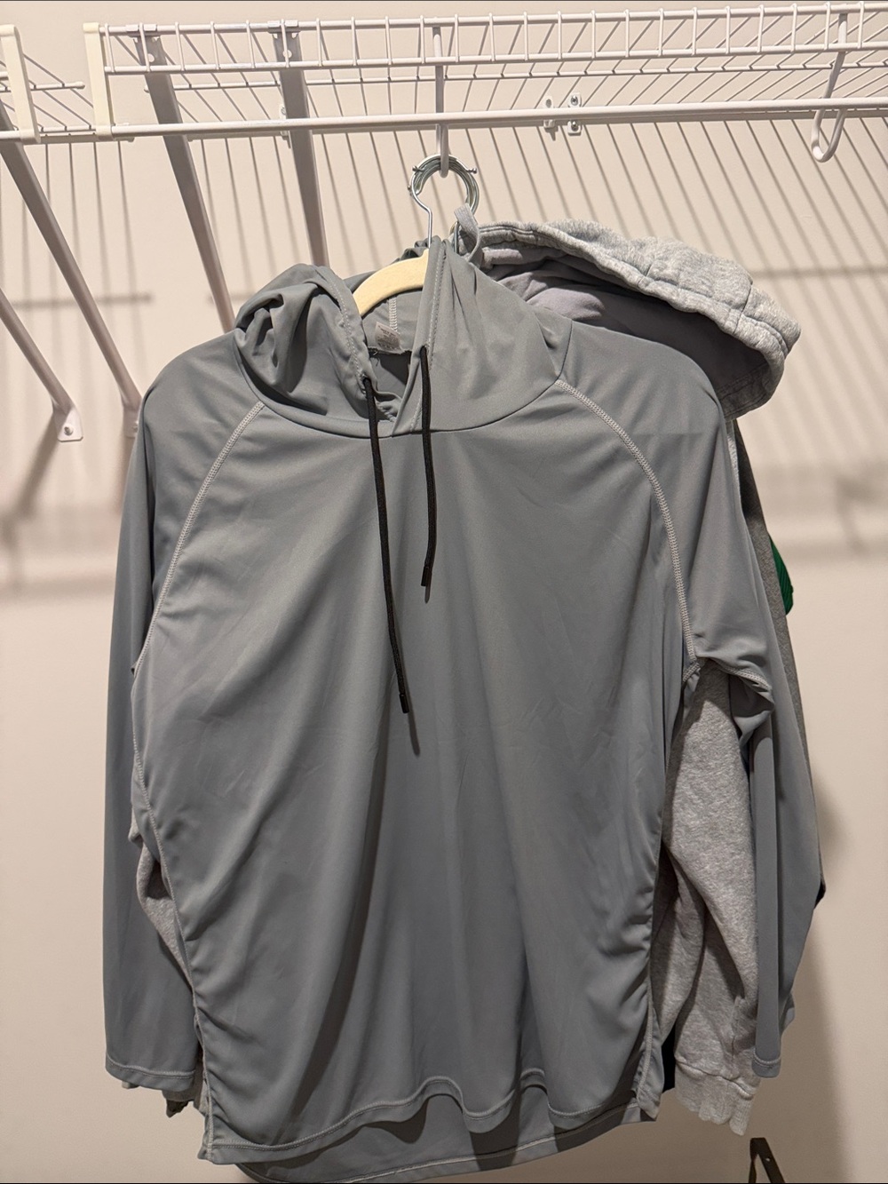 Amazon Gray Performance Hooded Pullover